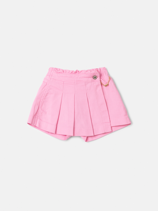 Shorts-saia Infantil Sarja Rosa Girly - Animê Petite