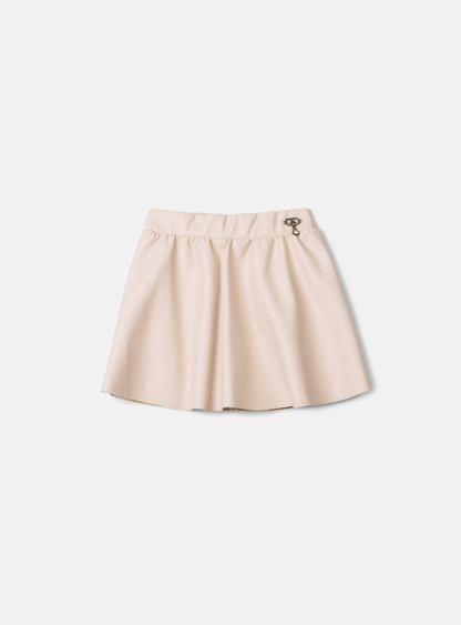 Saia Infantil Couro Tech Bege Vanilla - Animê