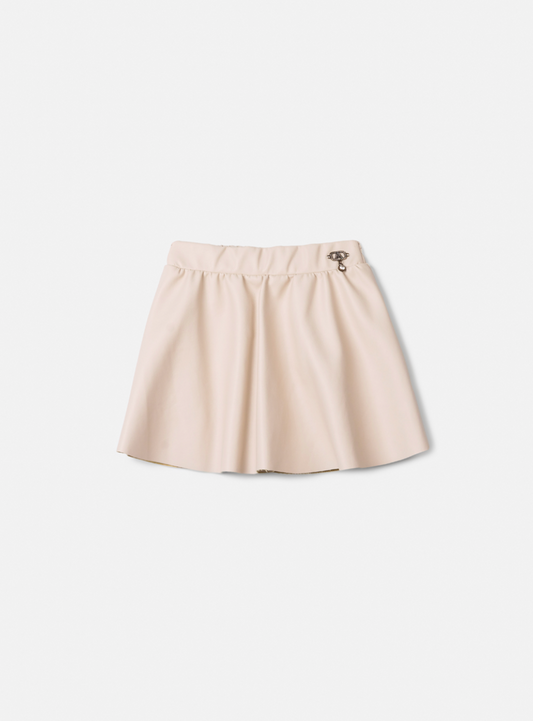 Saia Infantil Couro Tech Bege Vanilla - Animê
