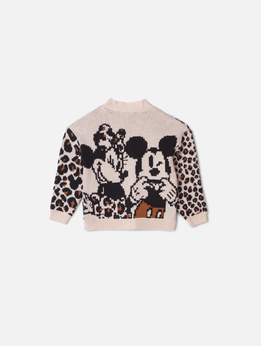 Casaco Infantil Tricot Minnie Animal Print - Animê