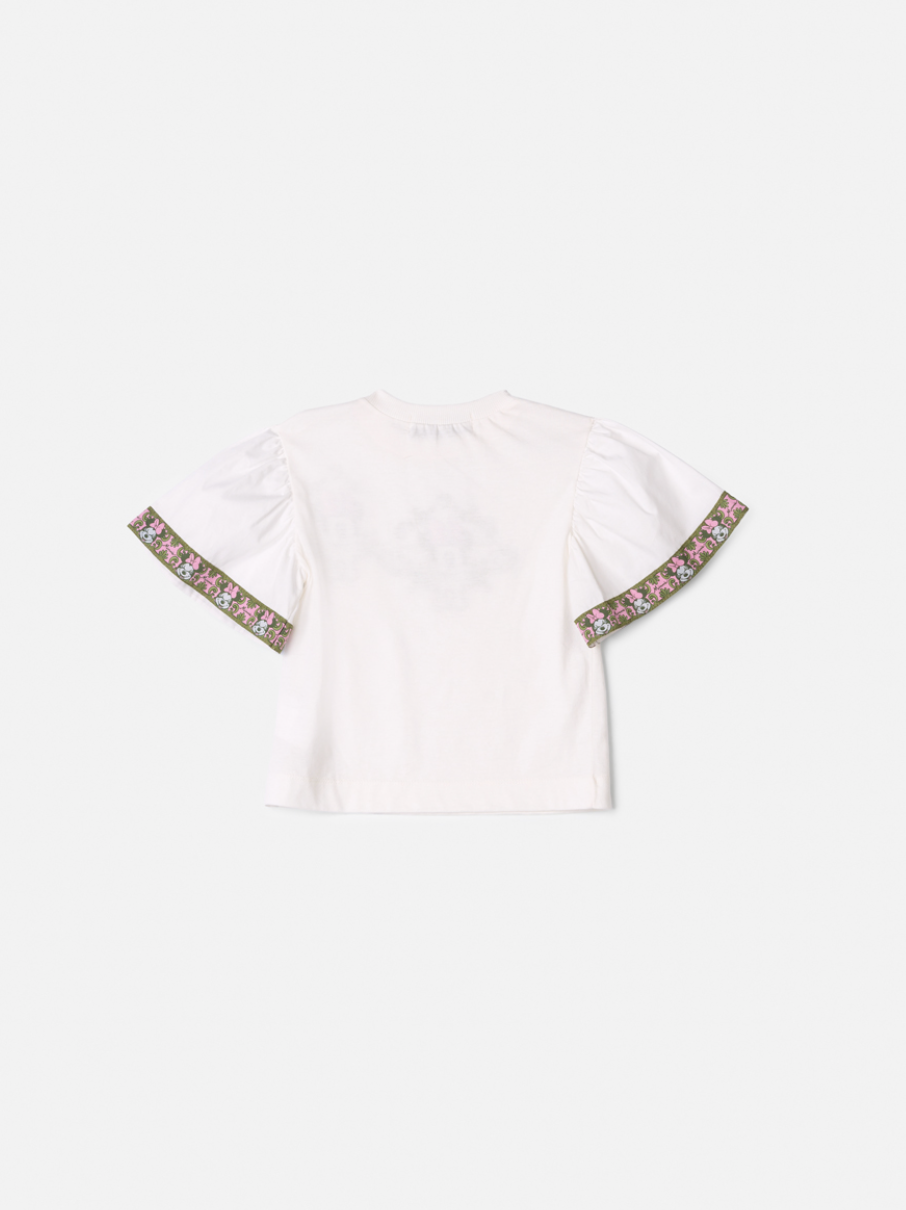 Blusa Infantil Minnie Estilizada Faixa Verde Forest - Animê