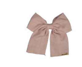 Laço Infantil Clássico Linho Rosa Seco - Roana