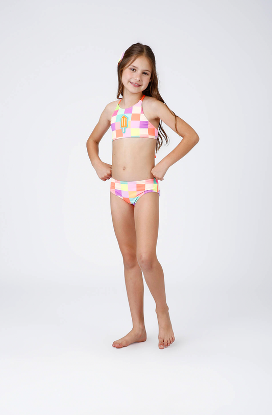 Biquíni Infantil Cropped Tamires Est. Picolé - Siri Kids