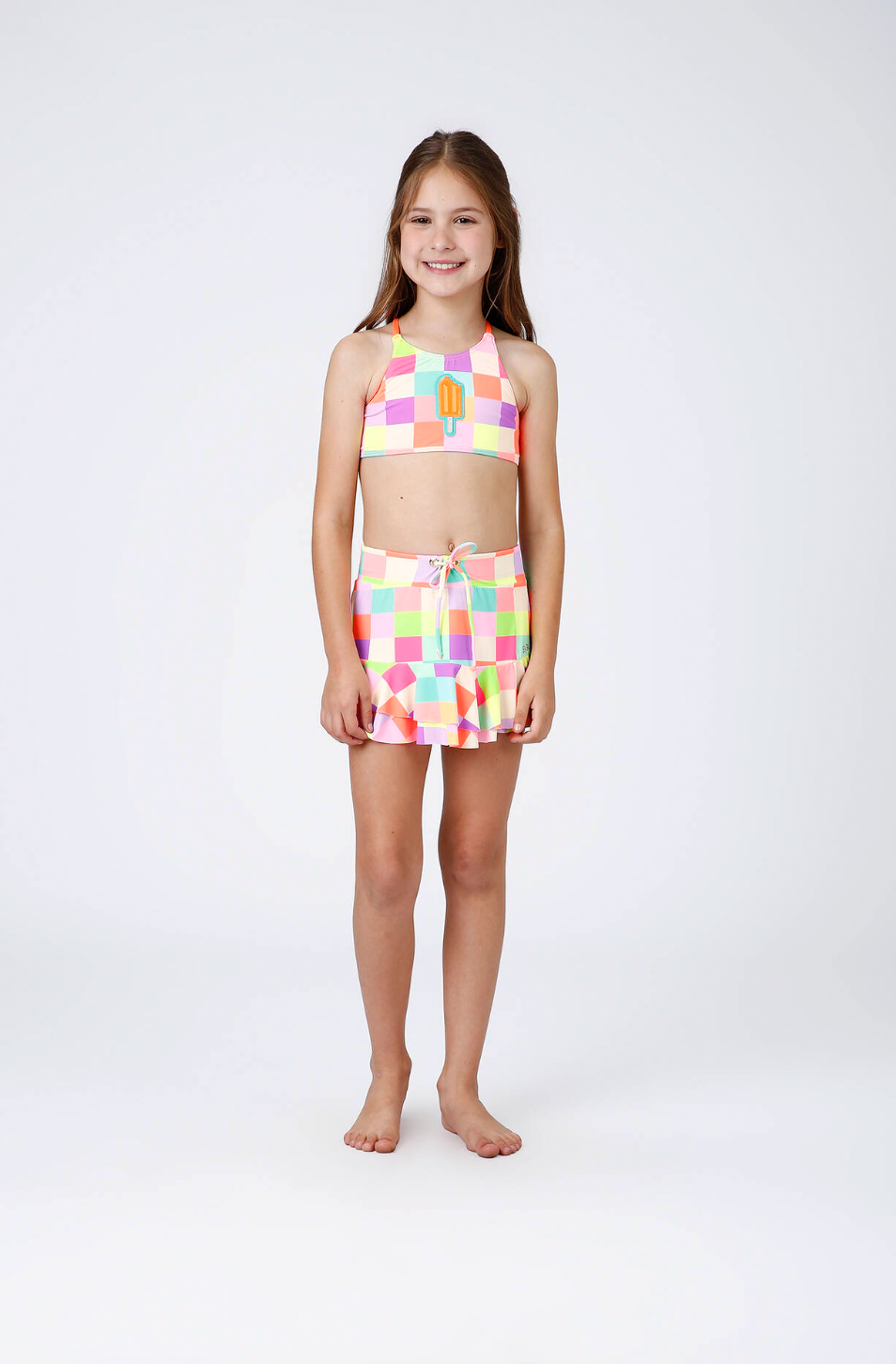 Biquíni Infantil Cropped Tamires Est. Picolé - Siri Kids