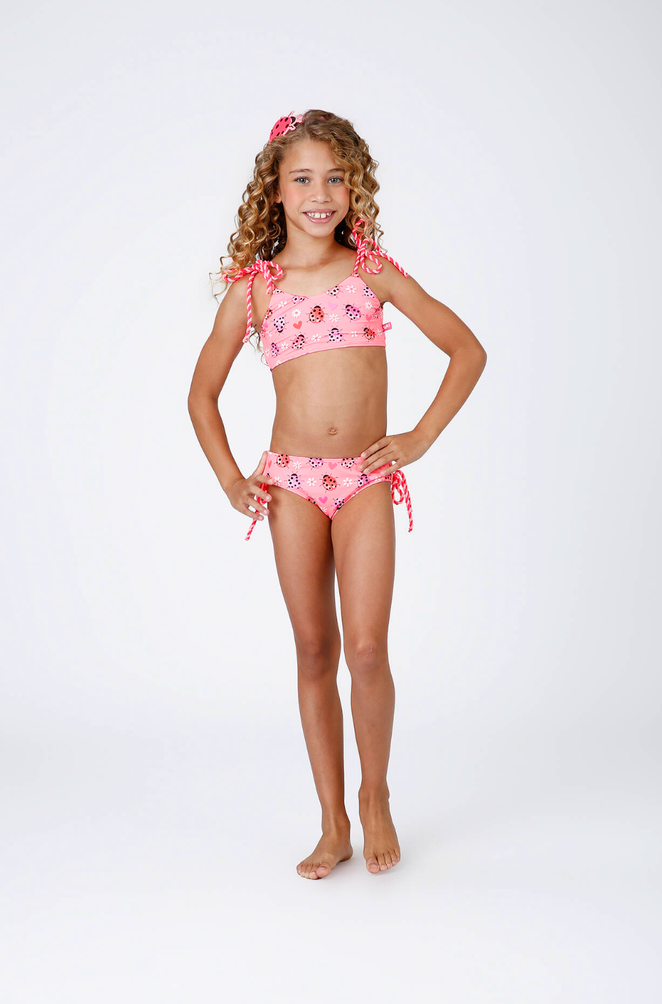 Biquíni Infantil Faixinha Alexia Est. Joaninha - Siri Kids