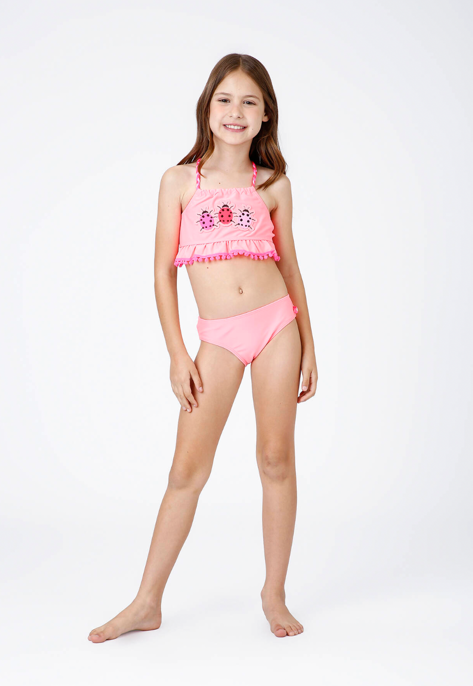 Biquíni Infantil Cropped Malu Est Joaninha - Siri Kids