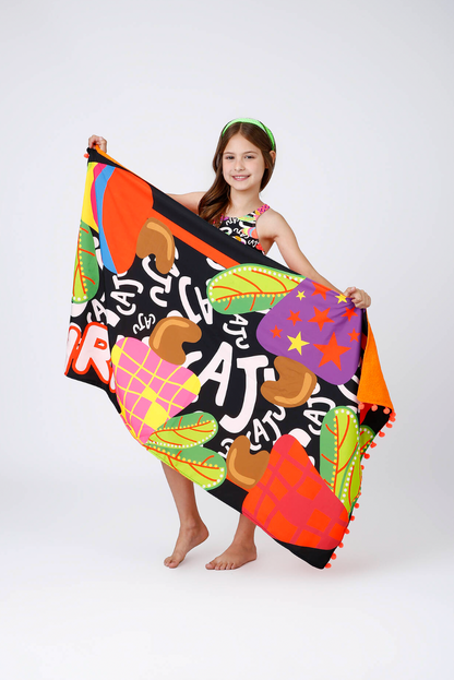 Toalha Infantil Cristal Est. Caju - Siri Kids
