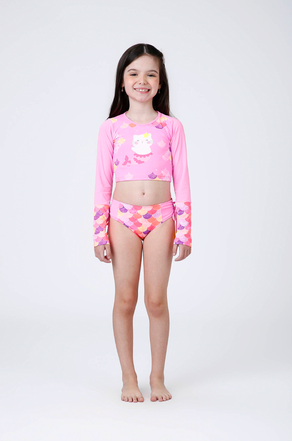 Biquíni Infantil Cropped Gabi Est. Catfish - Siri Kids