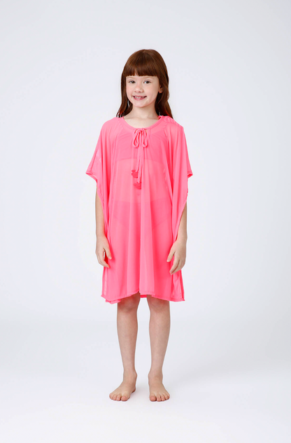Kaftan Infantil Iris Rosa Fluor - Siri Kids