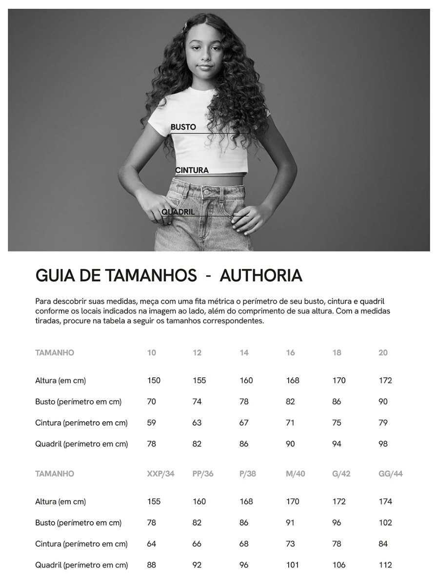Regata Teen Authoria Preto - Authoria
