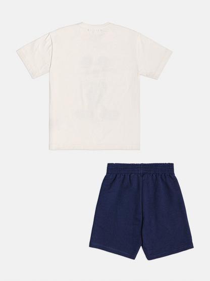 Conjunto Infantil T - Shirt Mickey Mouse e Bermuda - Youccie