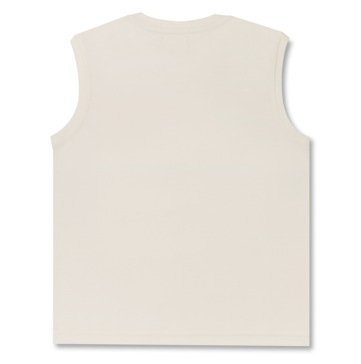 Regata Infantil Algodão Teddy Praia Off White - Dame