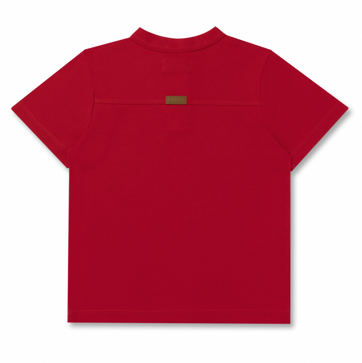 Polo Infantil Piquet Cavalo Bordado Vermelho - Dame