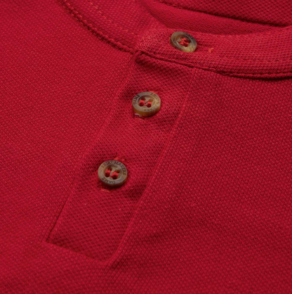 Polo Infantil Piquet Cavalo Bordado Vermelho - Dame
