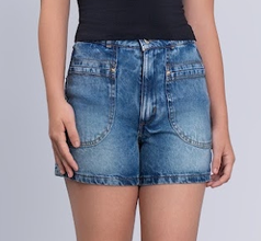 Shorts Teen Jeans Verão - Vanilla Cream