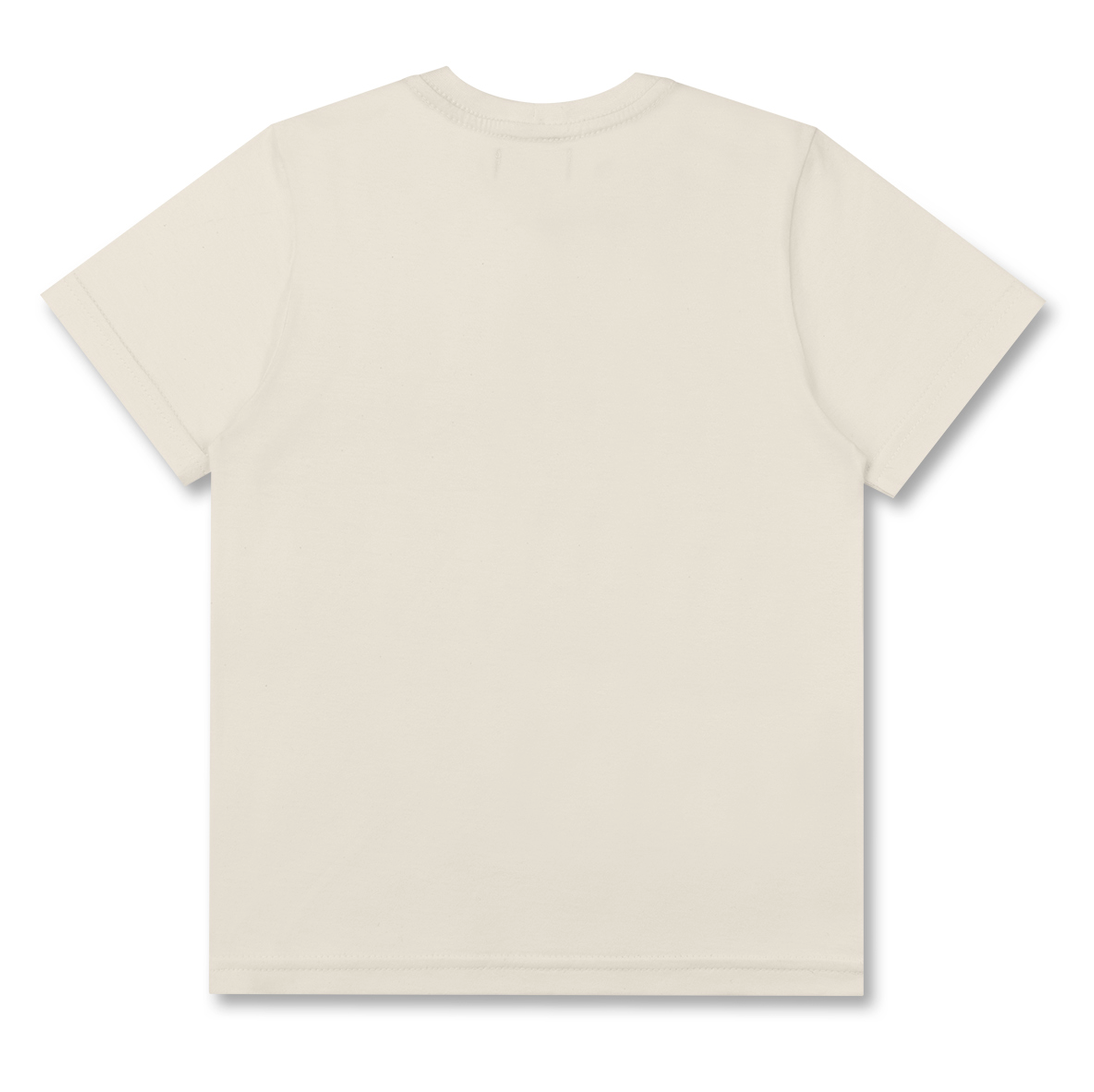 Camiseta Infantil Algodão Off White Teddy Chapéu - Dame