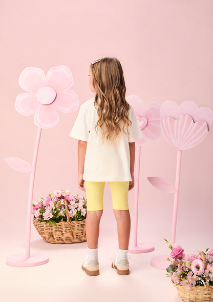 Conjunto Infantil Blusa Hello Kitty e Shorts Legging - Momi