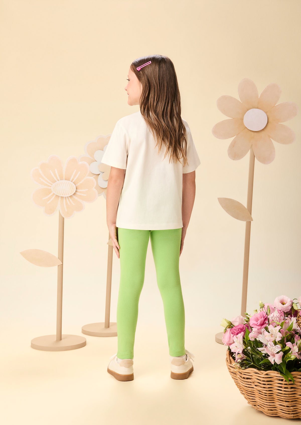 Conjunto Infantil Blusa Hello Kitty e Calça Legging Verde - Momi