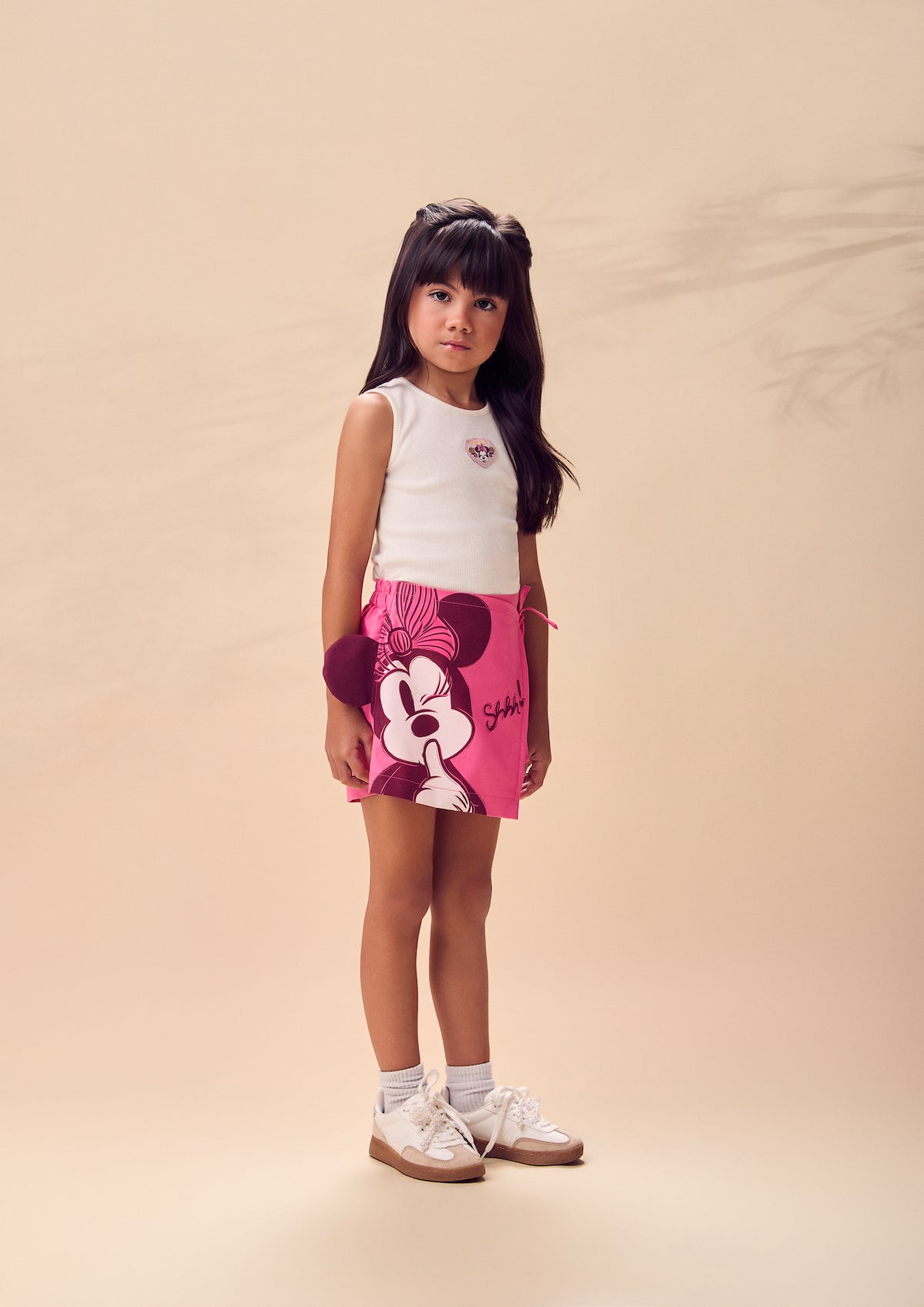 Conjunto Infantil Blusa e Shorts Saia Minnie Mouse - Animê