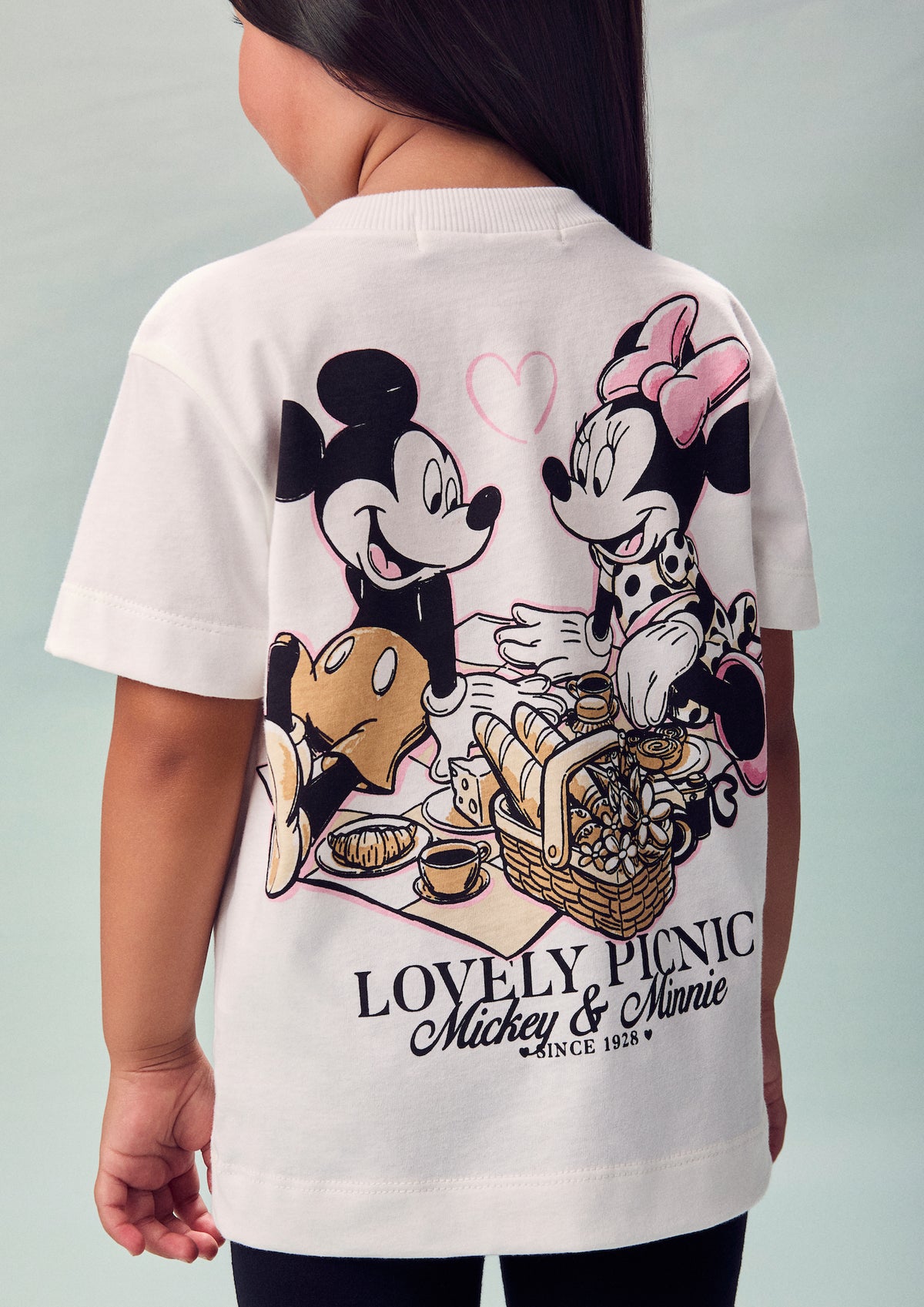 Conjunto Infantil T-Shirt Mickey e Minnie Lovely e Calça Legging Capri - Animê