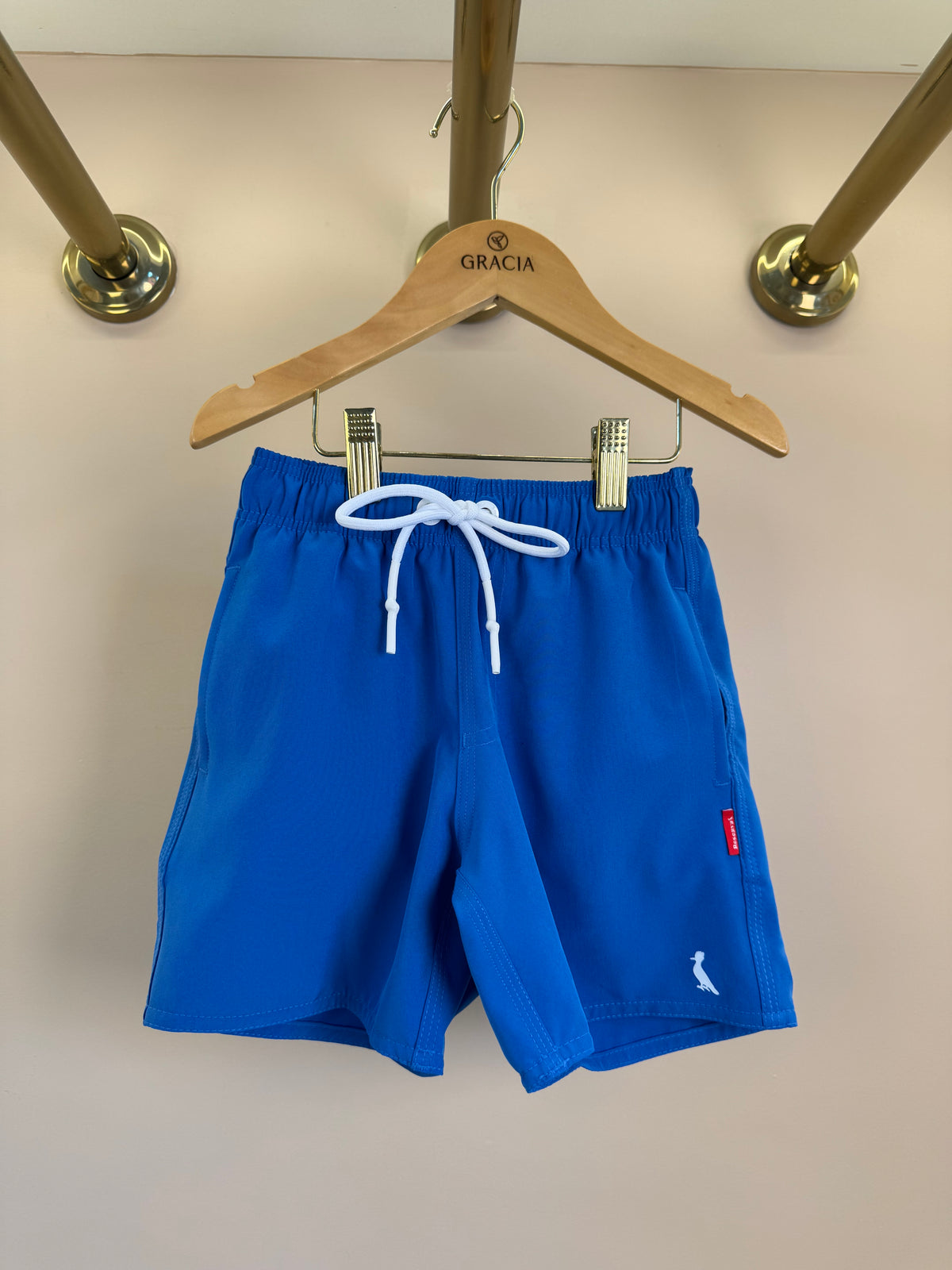 Shorts Infantil Praia Liso Basic Azul - Reserva Mini