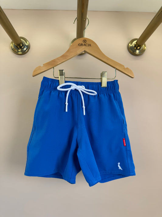 Shorts Infantil Praia Liso Basic Azul - Reserva Mini