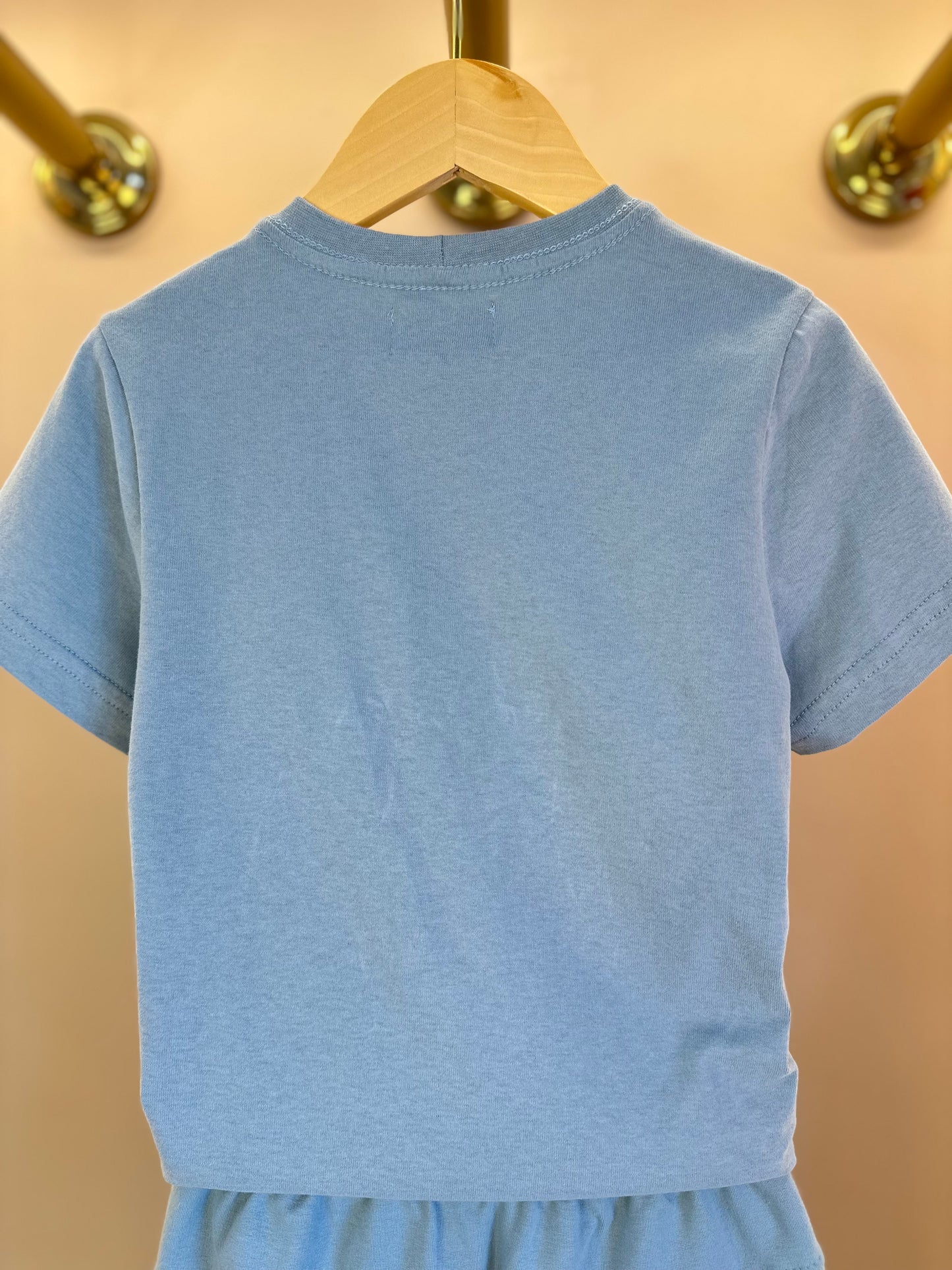 Conjunto Infantil Camiseta Algodão Teddy Conversível Malibu e Bermuda Básica Moletom Algodão Malibu - Dame