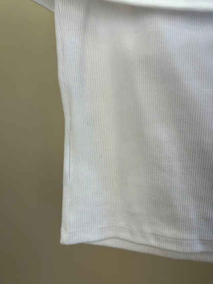 Blusa Teen Ombro a Ombro Off White - Authoria