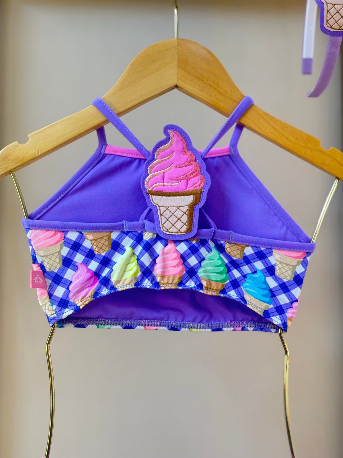 Biquíni Infantil Cropped Laila Ice Cream - Siri Kids