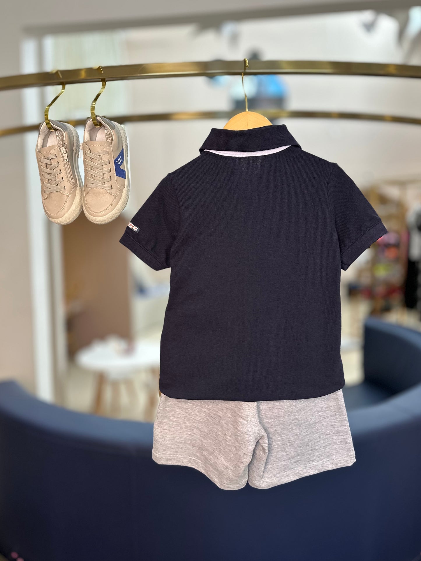 Camisa Polo Infantil Piquet Marinho - Charpey