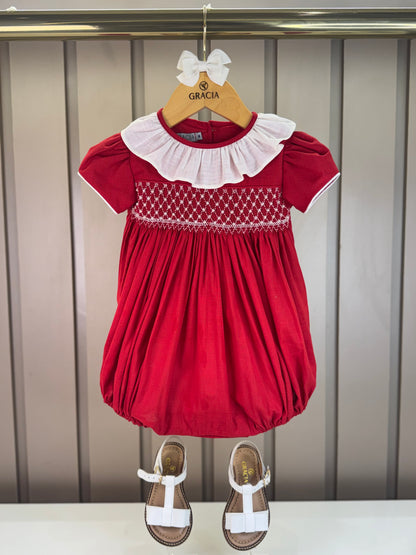 Pimpão Bebê Clássico Algodão Amelie Vermelho - Gracia