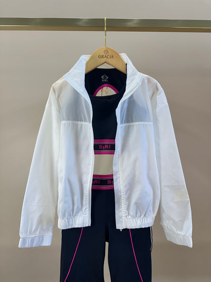 Conjunto Infantil Corta Vento Dani Tecnology e Legging Fuseau Lara Maxxi Diversão - Siri Sport