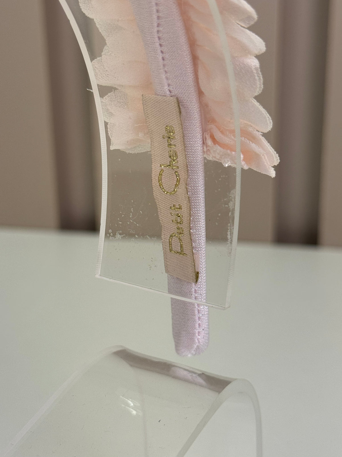 Tiara Infantil Bordado Paetês Rosa - Petit Cherie