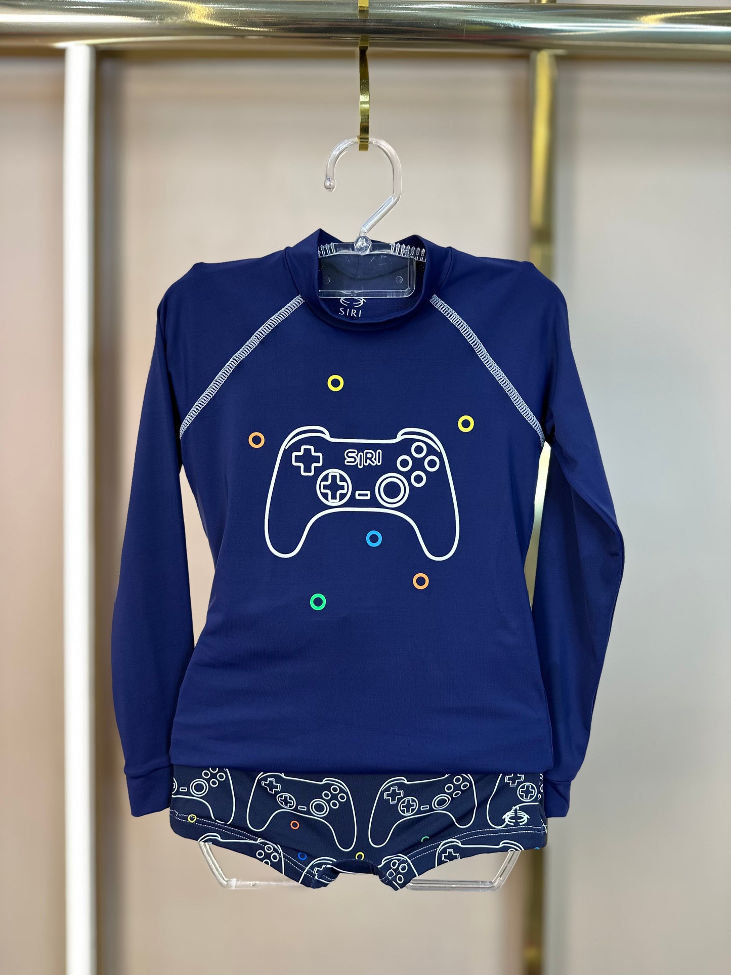 Conjunto Infantil Blusa Proteção UV e Sunga Lucca Play - Siri Kids