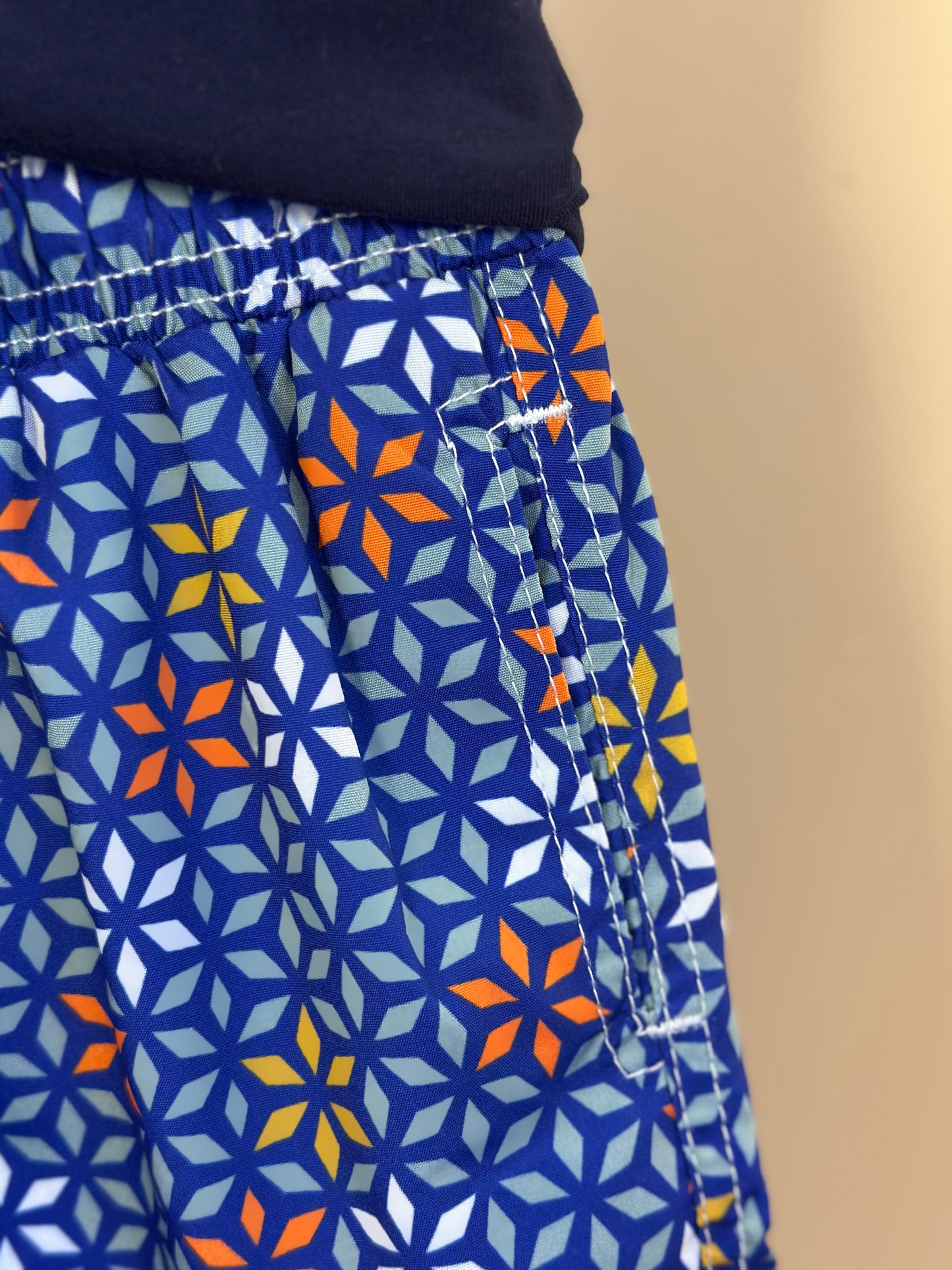 Conjunto Infantil Camiseta Algodão Marinho e Shorts Estampado - Dudes