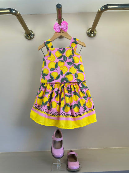 Conjunto Infantil Blusa e Saia Estampa Fruit Bear - Momi