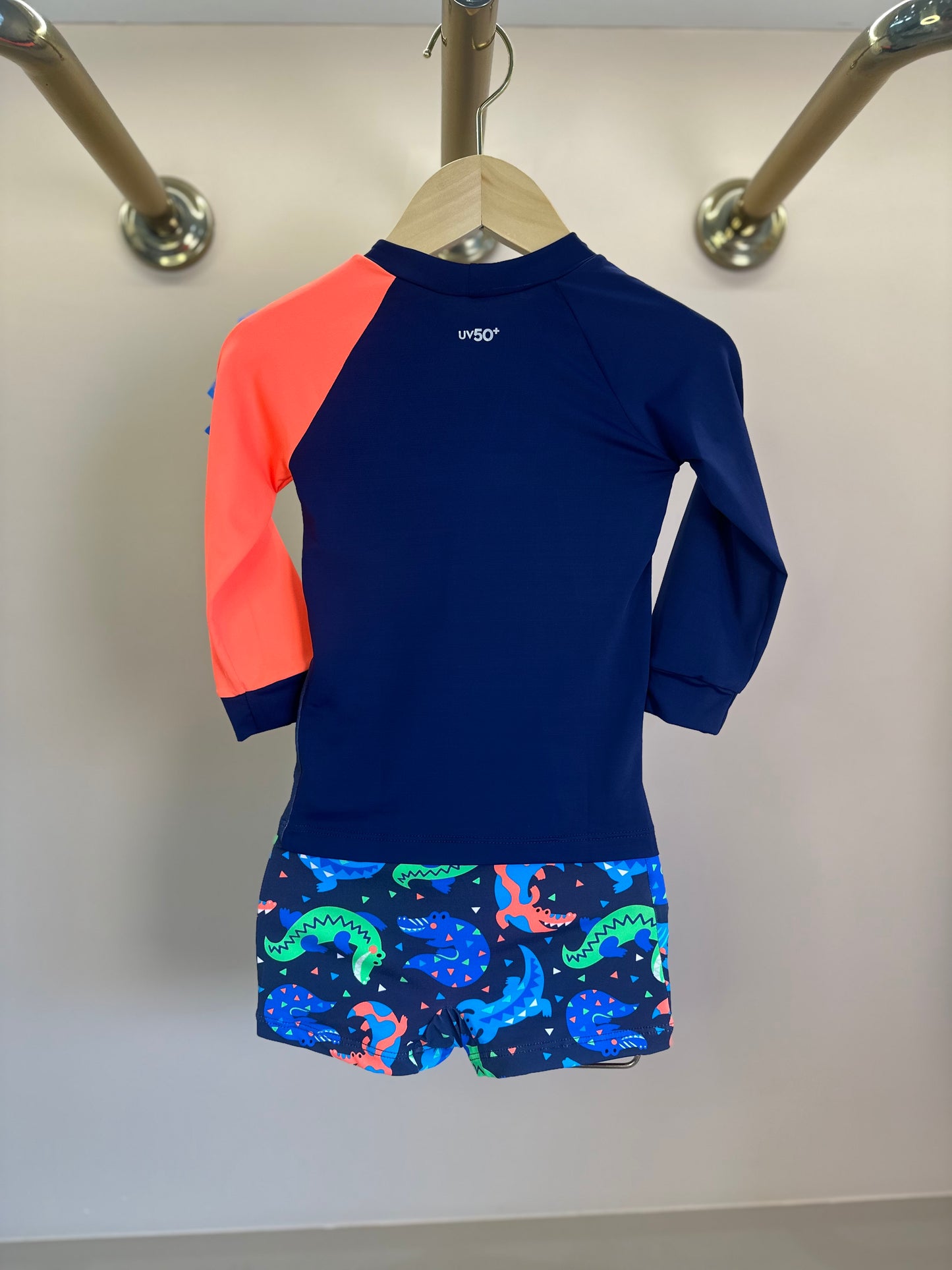 Conjunto Bebê Blusa de Proteção e Sunga Lucas Croc - Siri Kids