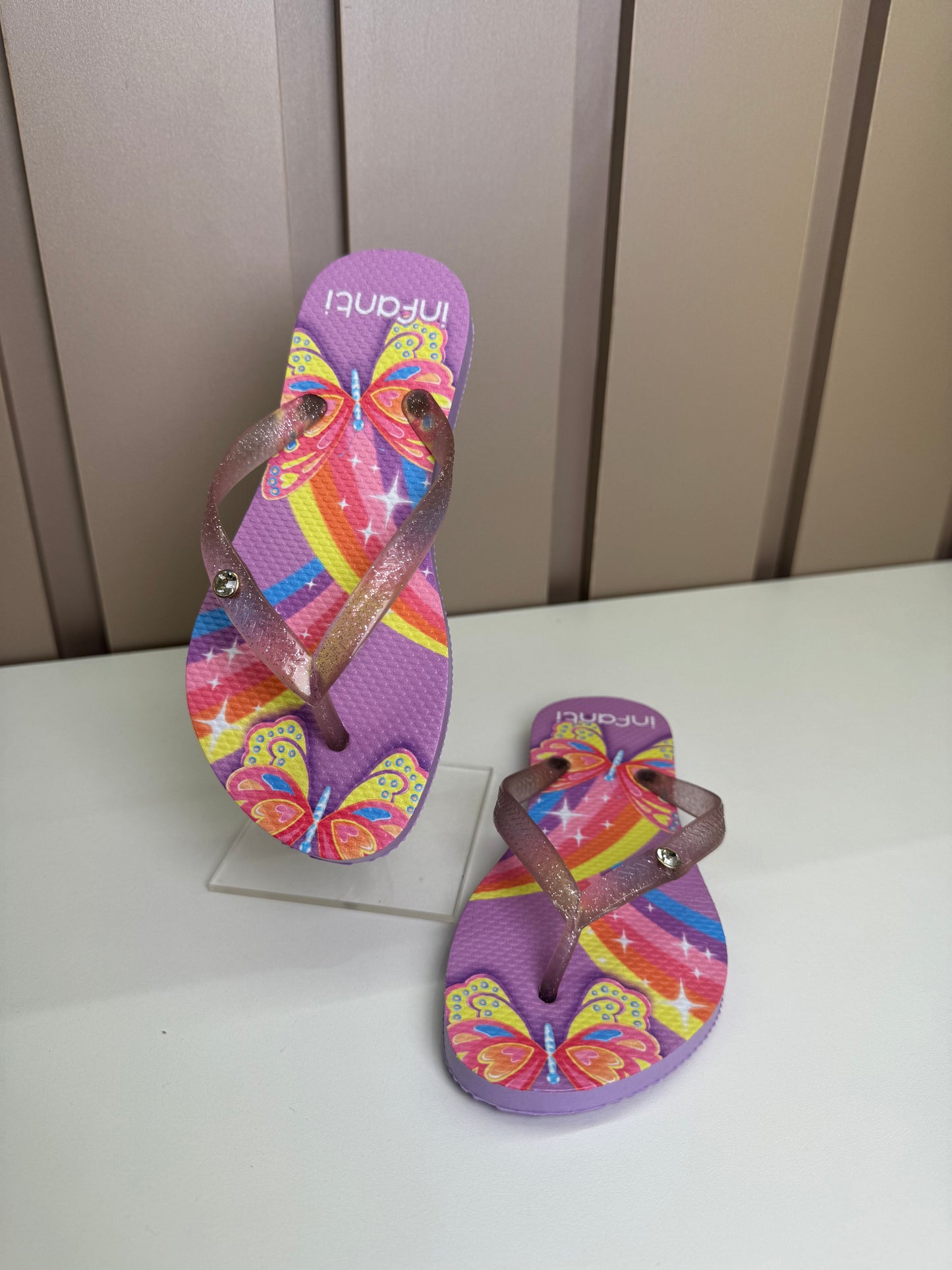 Chinelo Infantil Borboleta Lilás - Infanti