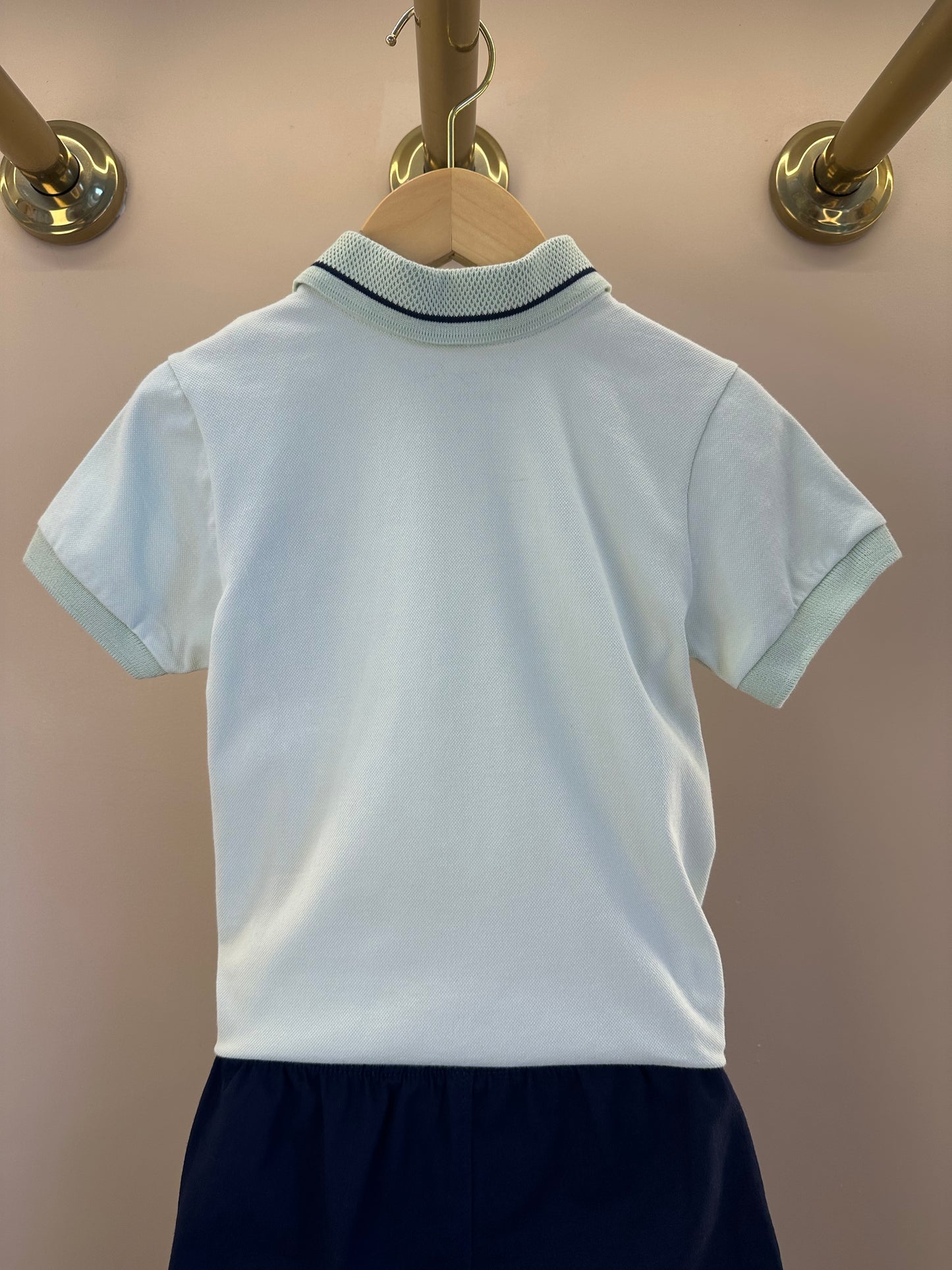 Conjunto Infantil Camisa Gola Polo Verde Menta e Bermuda Dolce - Little Johnny