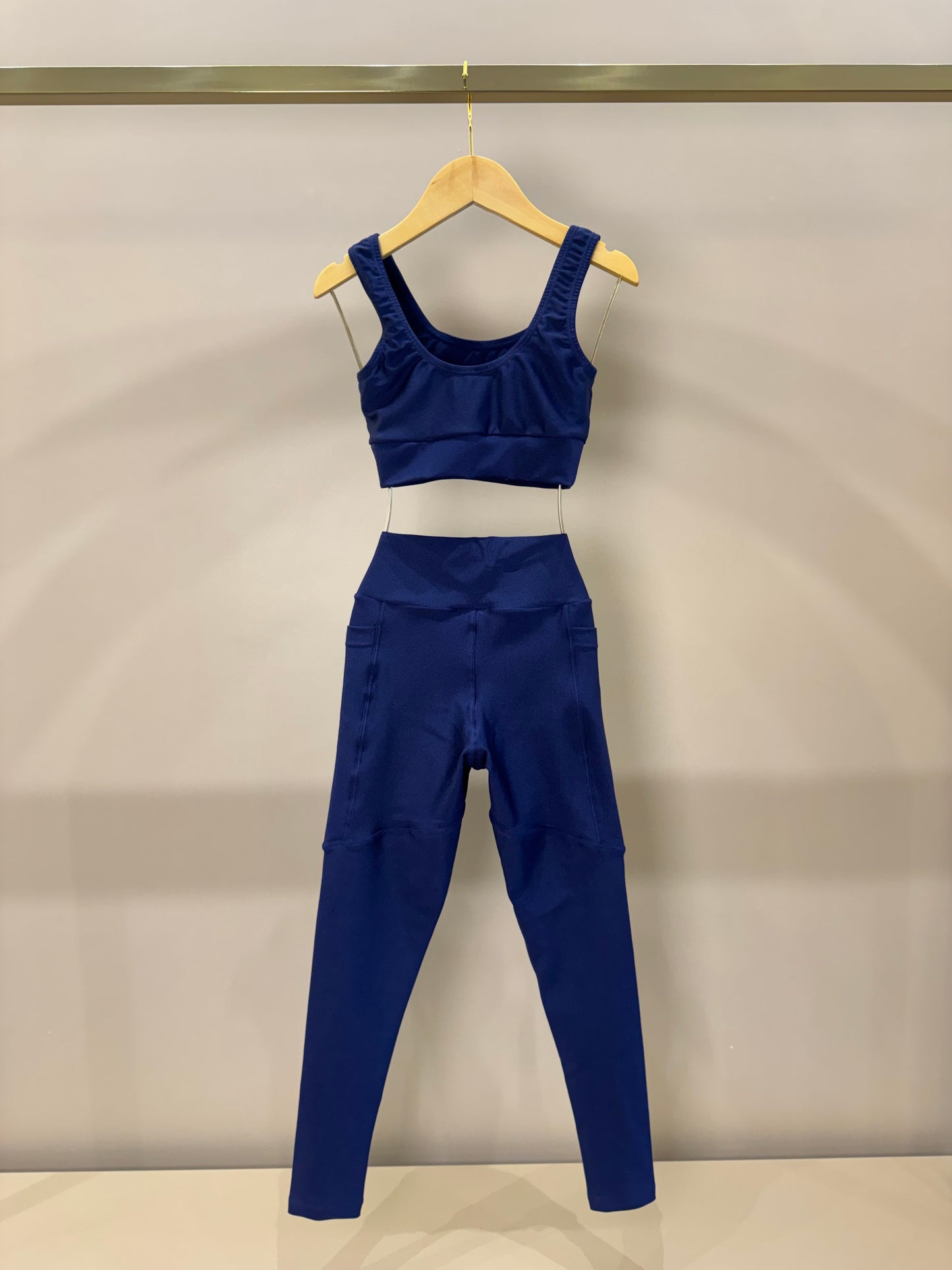 Conjunto Infantil Top Luciana Trilobal Marinho e Legging Fuseau Soraia Trilobal Marinho - Siri Sport