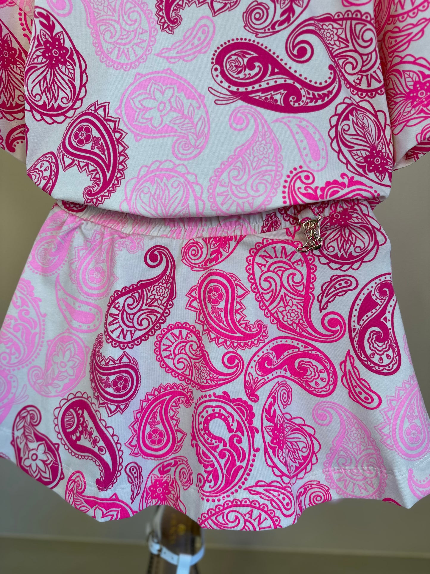 Conjunto Infantil Blusa e Saia Paisley ANM - Animê