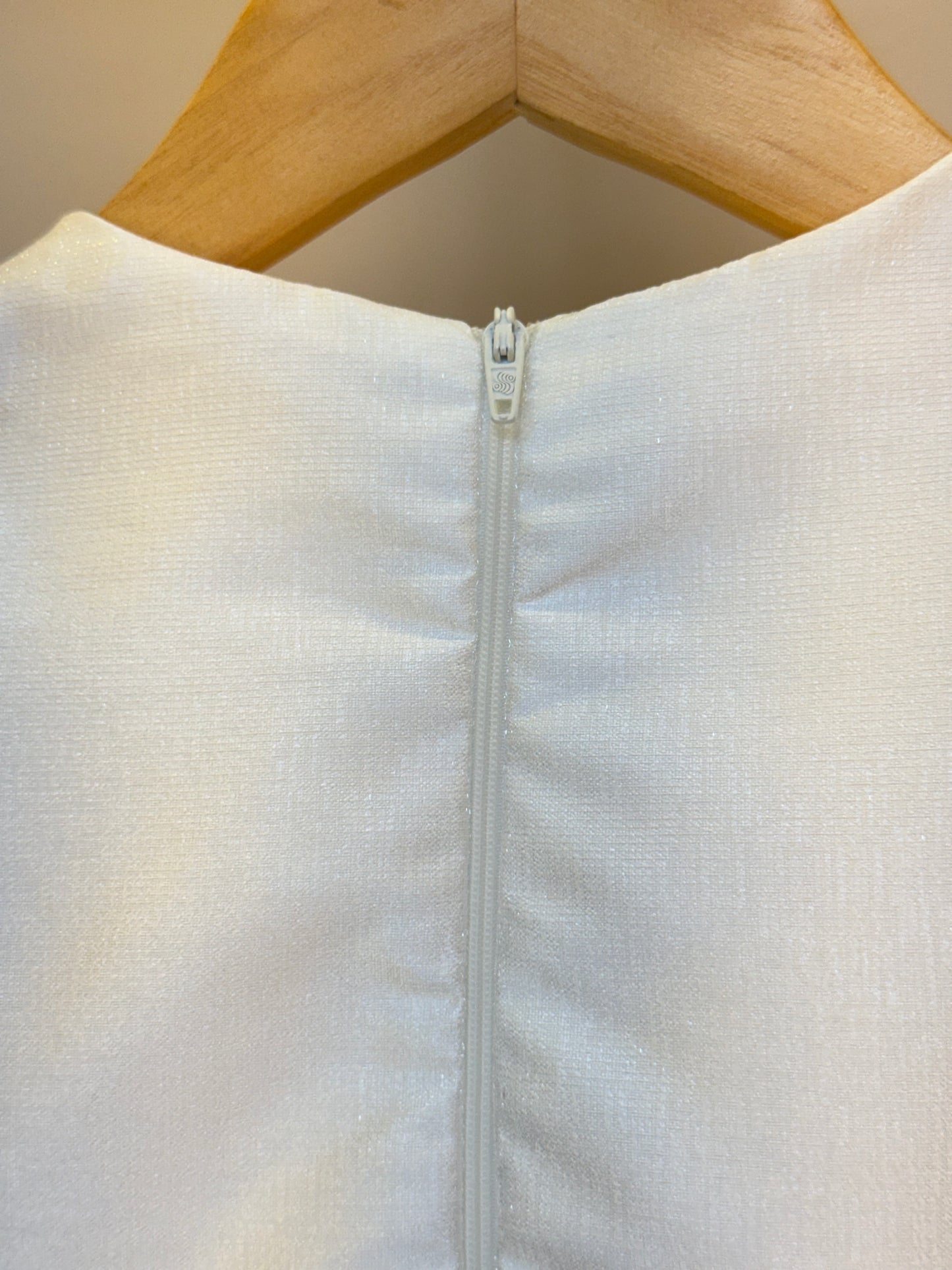 Vestido Infantil Zibeline Branco - Petit Cherie