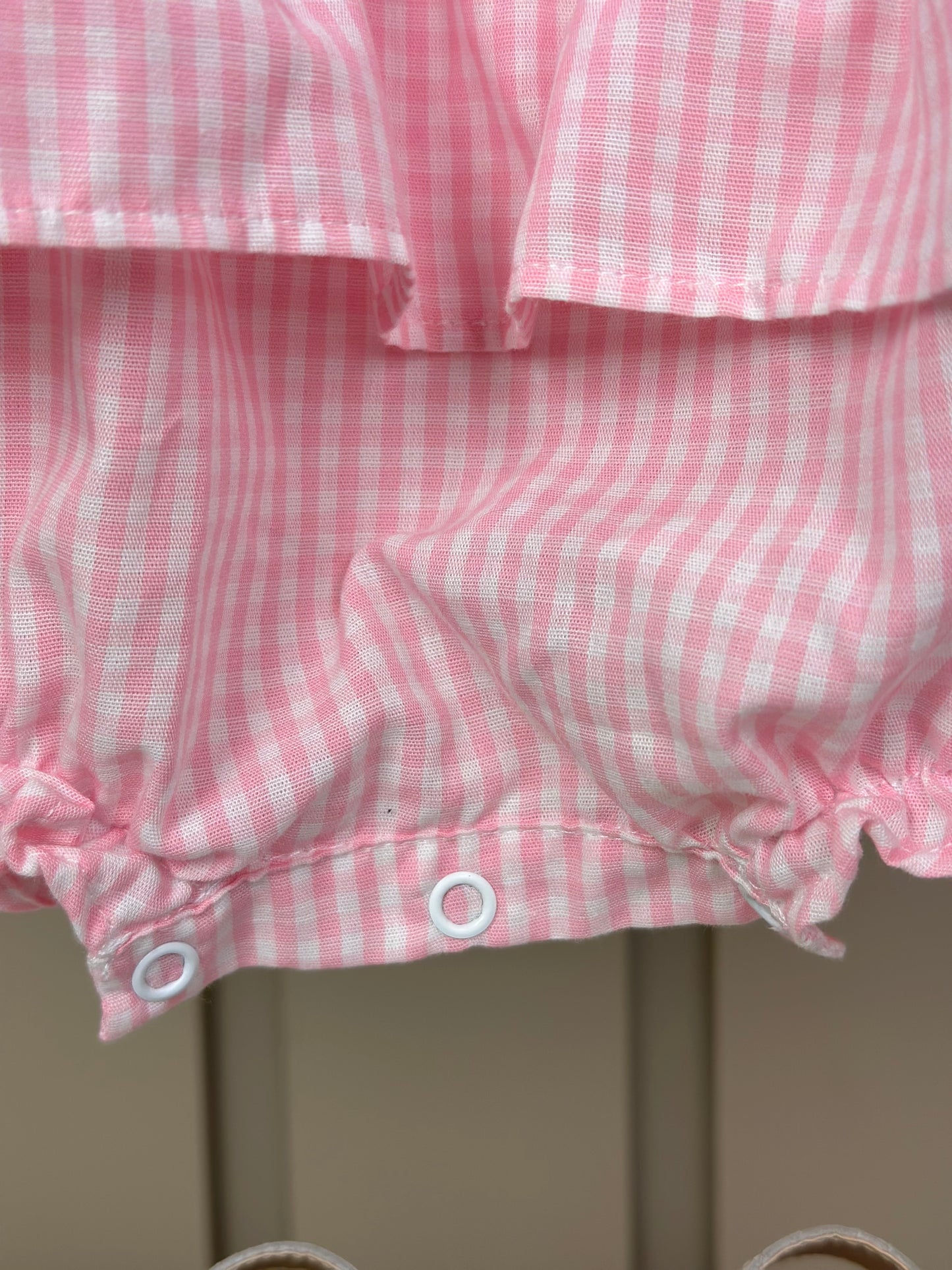 Pimpão Bebê Clássico Babadinhos Bordado Flores Rosa - Roana