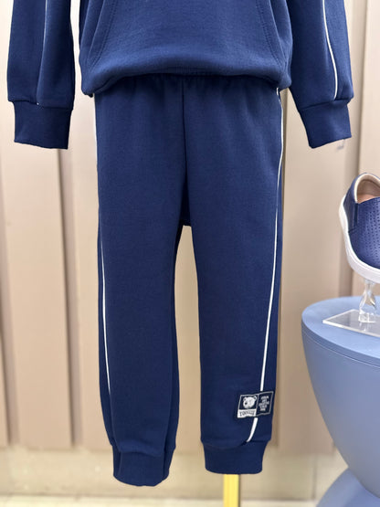 Conjunto Infantil Moletom YCC Ursinho Casaco e Calça Marinho - Youccie