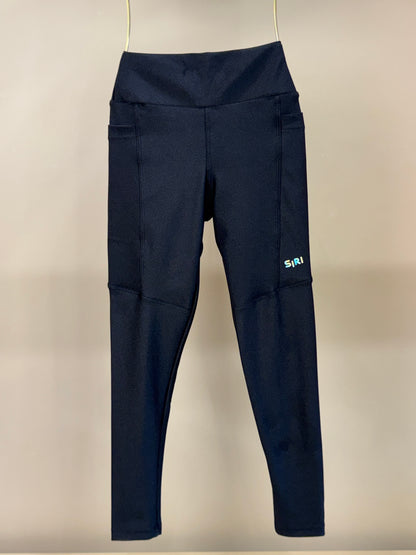 Conjunto Infantil Top Sara Trilobal Basico Preto e Legging Fuseau Soraia Trilobal Básica Preta - Siri Sport