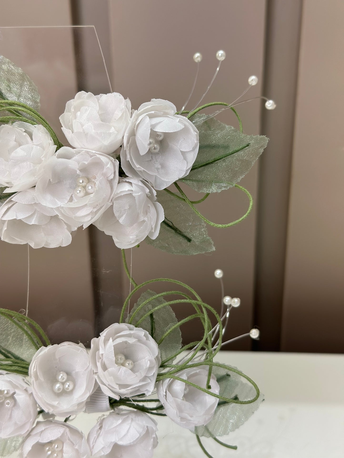 Laço Infantil Bouquet Flores Off white - Mio bebê