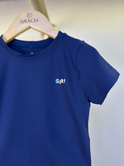 Conjunto Infantil Blusa Maria New Trip e Saia-shorts Larissa New Trip Marinho - Siri Sport