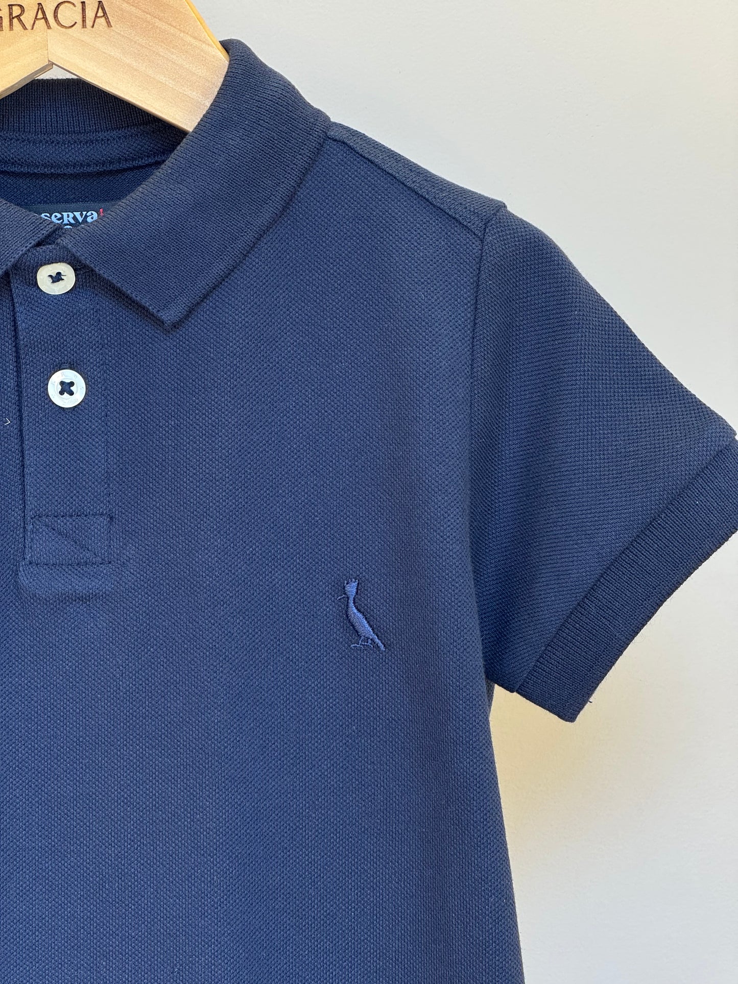 Polo Infantil Piquet Básica Marinho - Reserva Mini