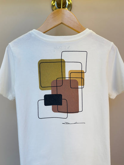 Camiseta Infantil Algodão Abstrata - Dudes