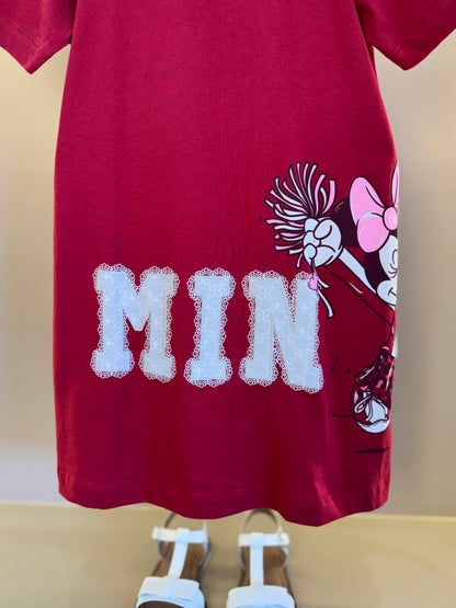 Vestido Infantil Minnie Cherry Flores ANM Rendado - Animê Petite